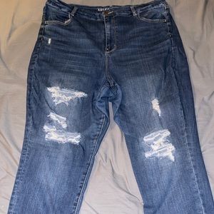 AE Blue Curvy High Waisted Jegging Skinny